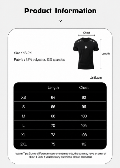 Summer reflective dry-fit T-shirt
